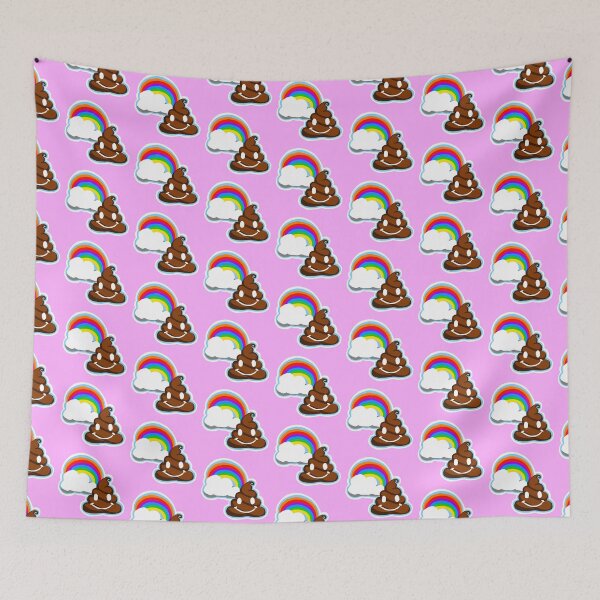 Item preview, Rainbows and Poop Emoji Pink designed and sold by JaymieMetz.