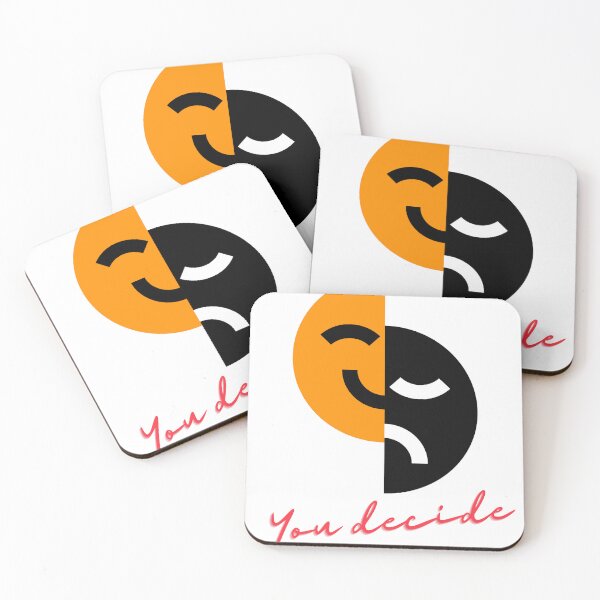 Item preview, You Decide - Happy & Sad Face designed and sold by MANKOURY.