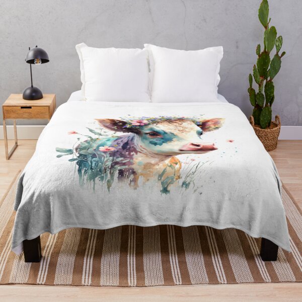 Item preview, Lovely Cow in the Flower Field designed and sold by Fhfarms.