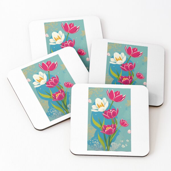 Item preview, Tulip flower artwork designed and sold by GroovyDino.