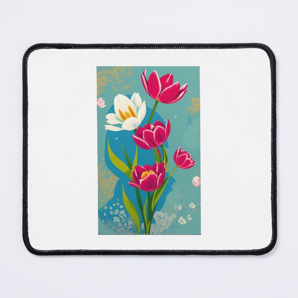 Item preview, Tulip flower artwork designed and sold by GroovyDino.