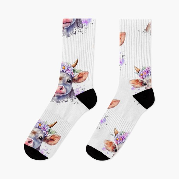 Item preview, Lovely Cow in the Flower Field designed and sold by Fhfarms.