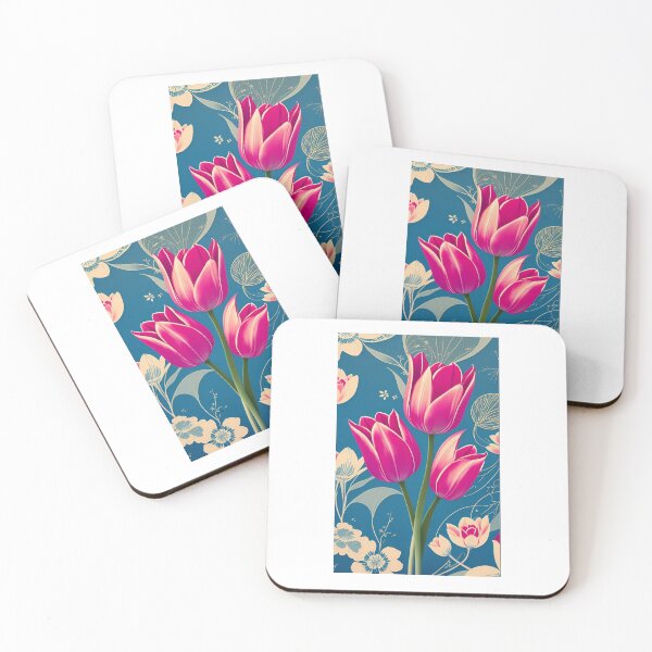 Item preview, Tulip flower artwork designed and sold by GroovyDino.