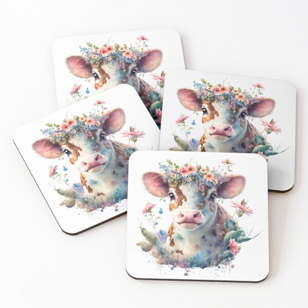 Item preview, Lovely Cow in the Flower Field designed and sold by Fhfarms.