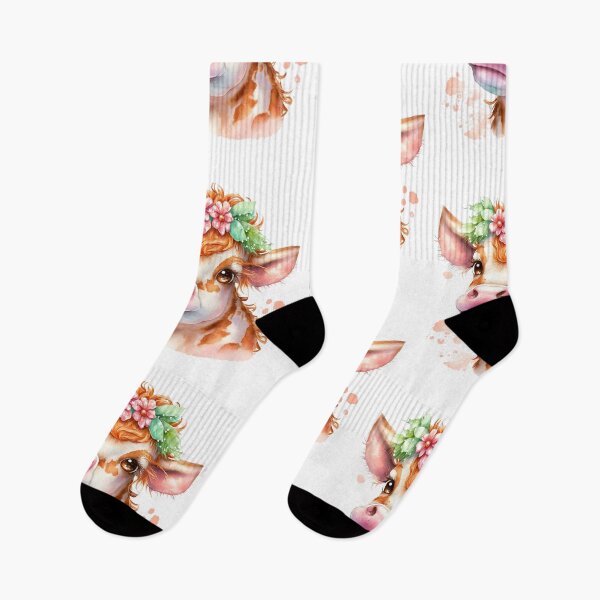 Item preview, Adorable Cow in the Flower Field designed and sold by Fhfarms.