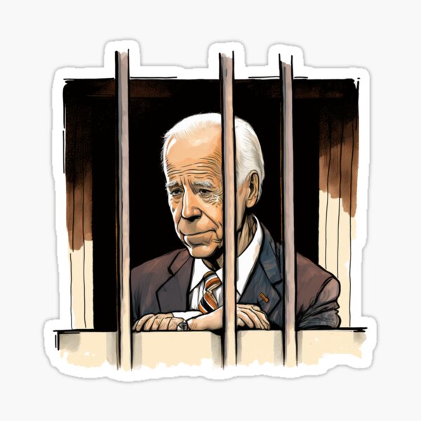 Biden Behind Bars Stickers for Sale | Redbubble