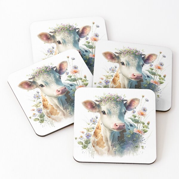 Item preview, Beautiful Cow in the Flower Field designed and sold by Fhfarms.