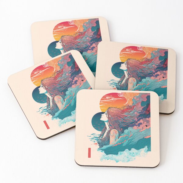 Item preview, Power Girl And Ocean Waves designed and sold by I Am Cuta.