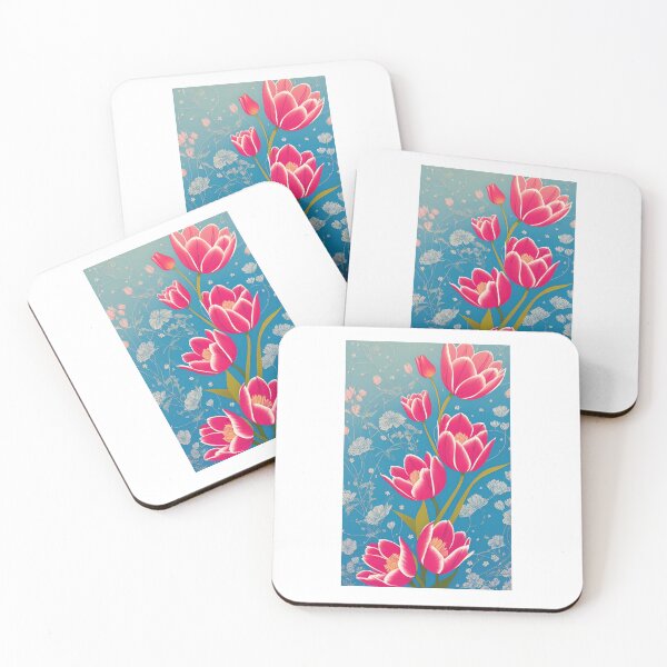 Item preview, Tulip flower artwork designed and sold by GroovyDino.
