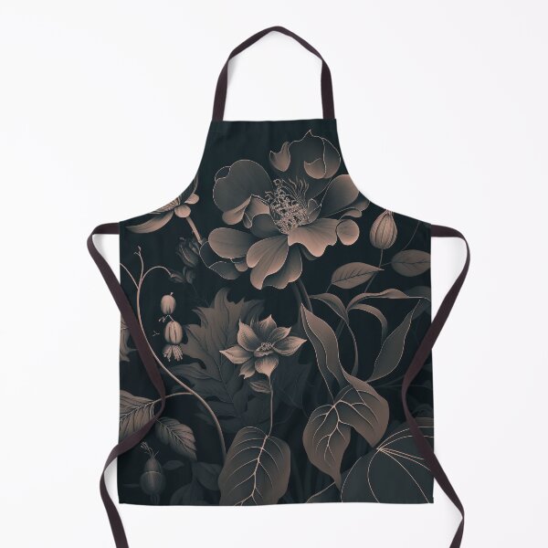 Artikelvorschau, Duotone Dark Floral Wallpaper Art entworfen und verkauft von scollum.