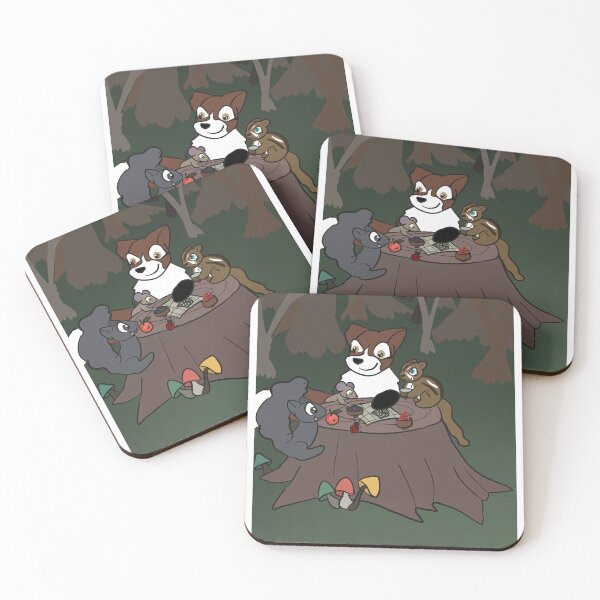 Item preview, Kindmouse: friends having a picnic  designed and sold by KindmouseArt.