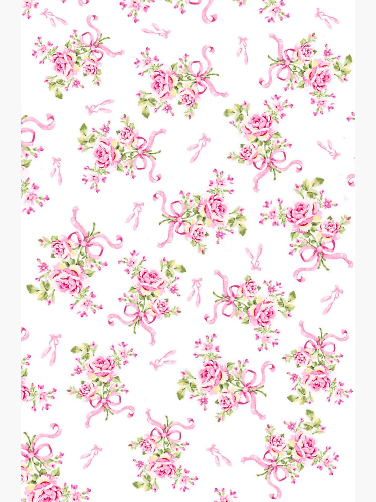 Coquette balletcore pink bows Sticker for Sale by Pixiedrop