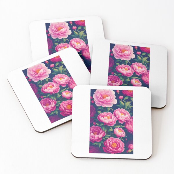 Item preview, Peony flower artwork designed and sold by GroovyDino.