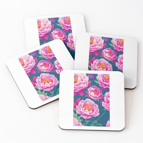 Item preview, Peony flower artwork designed and sold by GroovyDino.