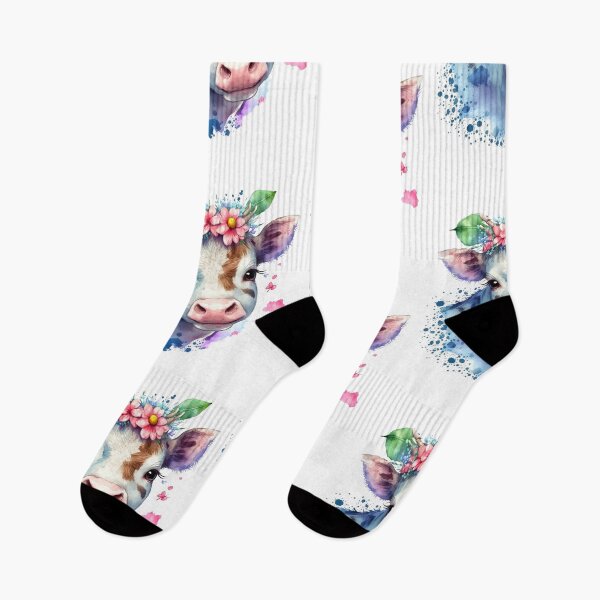Item preview, Colorful Cow in the Flower Field designed and sold by Fhfarms.