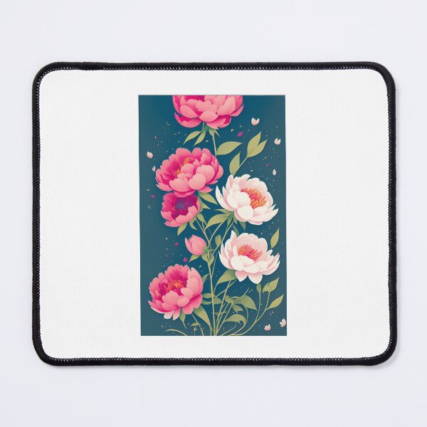 Item preview, Peony flower artwork designed and sold by GroovyDino.