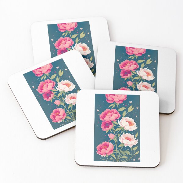 Item preview, Peony flower artwork designed and sold by GroovyDino.