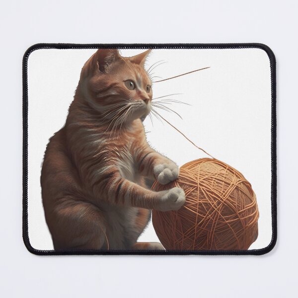 Item preview, Cat Playing with a Ball of String designed and sold by AIisnow.