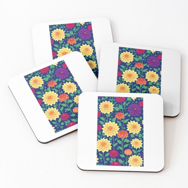 Item preview, Dahlia flower artwork designed and sold by GroovyDino.