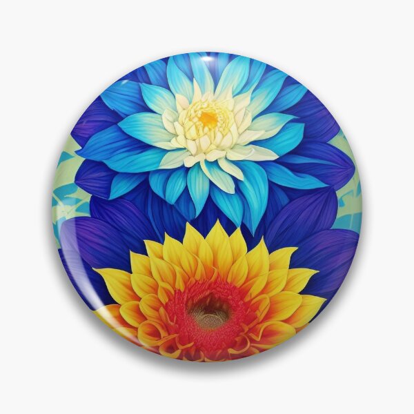 Item preview, Dahlia flower artwork designed and sold by GroovyDino.