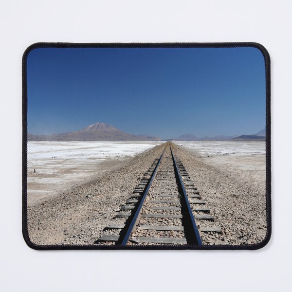 Item preview, Rails in the White Desert: A Surreal View of the Salar de Uyuni designed and sold by franck380.