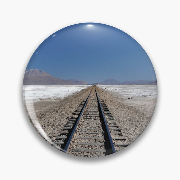 Item preview, Rails in the White Desert: A Surreal View of the Salar de Uyuni designed and sold by franck380.