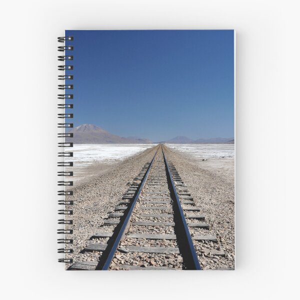 Item preview, Rails in the White Desert: A Surreal View of the Salar de Uyuni designed and sold by franck380.