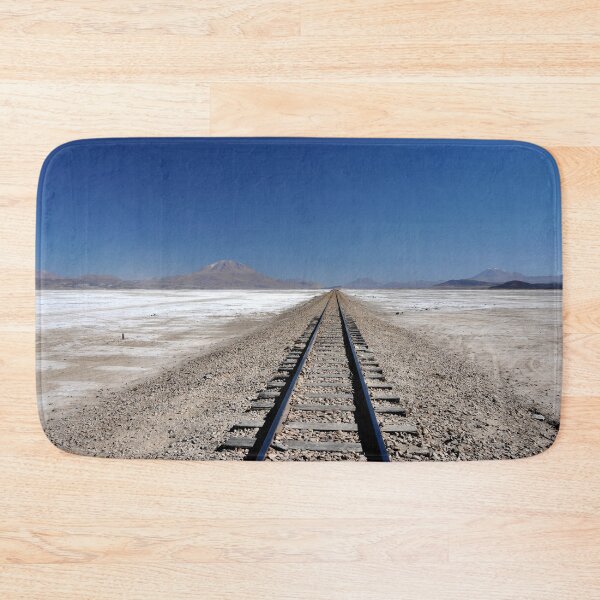 Item preview, Rails in the White Desert: A Surreal View of the Salar de Uyuni designed and sold by franck380.