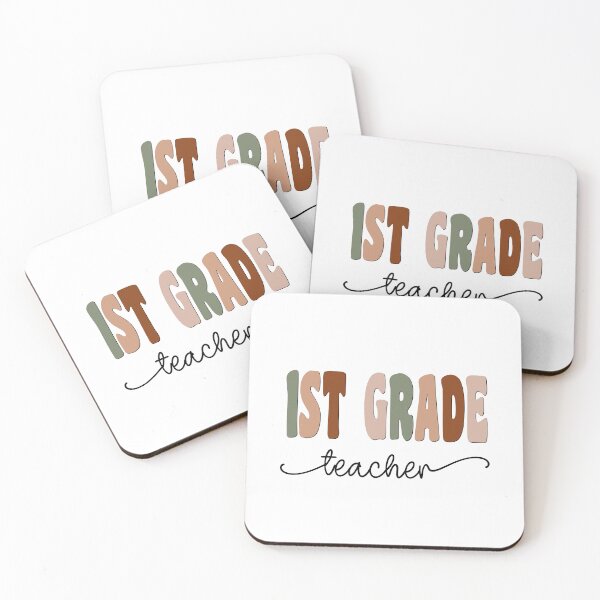 Item preview, 1st Grade Teacher Graphic With Boho Retro Script Design designed and sold by mysticblvd.