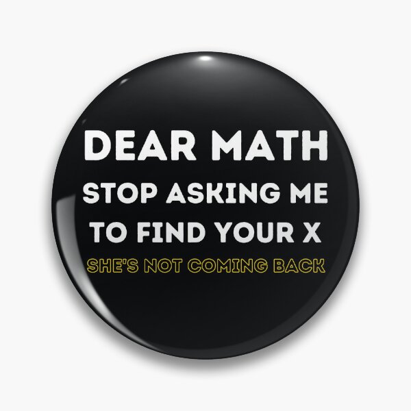 Item preview, Dear Math - Funny Math Joke designed and sold by MathVerge.