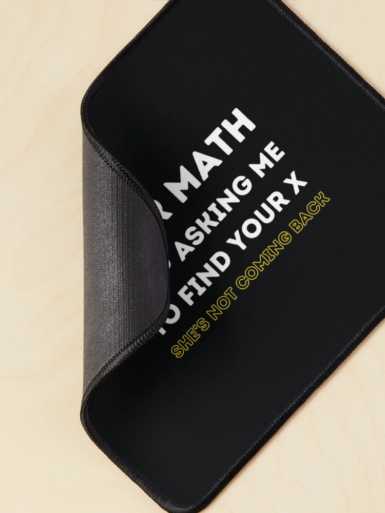 Thumbnail 2 of 5, Mouse Pad, Dear Math - Funny Math Joke designed and sold by MathVerge.