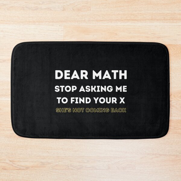 Item preview, Dear Math - Funny Math Joke designed and sold by MathVerge.