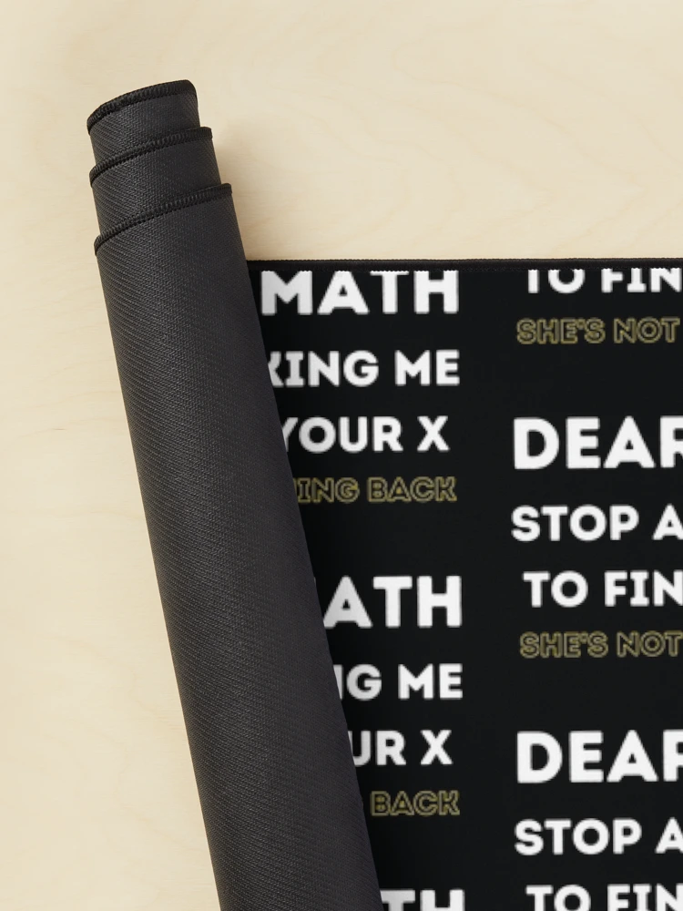 Thumbnail 2 of 5, Mouse Pad, Dear Math - Funny Math Joke designed and sold by MathVerge.
