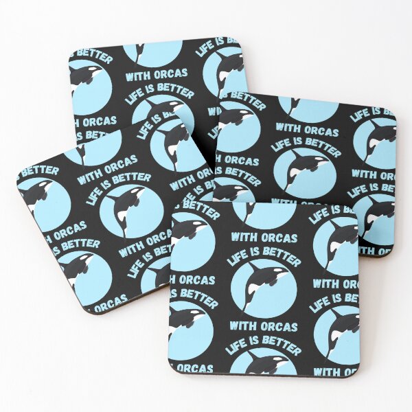Artikelvorschau, Das Leben ist besser mit Orcas, Killerwalen, Meer, Orca, Wal, Strand, Ozean, Orca-Liebe, Orca-Liebhaber, Orcas, Killerwal, ich liebe Orcas, ich liebe Killerwale, Fisch entworfen und verkauft von CreativeBuys.