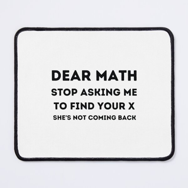 Item preview, Dear Math - Funny Math Joke designed and sold by MathVerge.