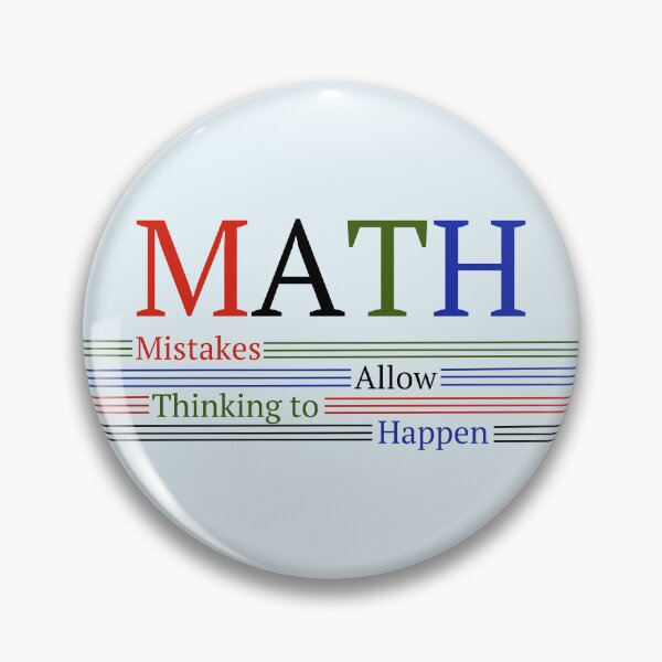 Item preview, MATH Means Mistakes Allow Thinking to Happen designed and sold by MathVerge.