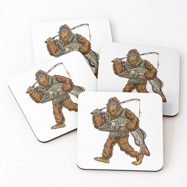 Item preview, Pike Fishing Bigfoot Hunter Fisherman Gift designed and sold by Jon S.