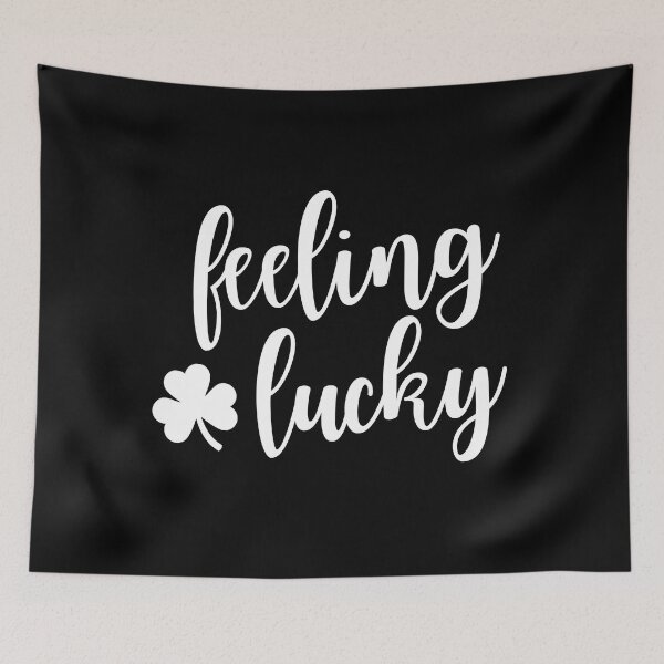 Item preview, Feeling Lucky designed and sold by SqueakitySqueak.