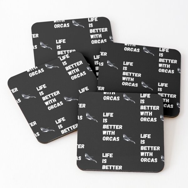 Artikelvorschau, Das Leben ist besser mit Orcas, Killerwalen, Meer, Orca, Wal, Strand, Ozean, Blauer Ozean, Orca-Liebe, Orca-Liebhaber, Orcas, Killerwal, Ich liebe Orcas, Ich liebe Killerwale, Fisch entworfen und verkauft von CreativeBuys.