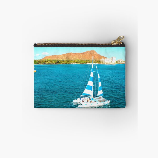 Item preview, MARITIME #36 - Catamaran Sailboat on Aquamarine Waters designed and sold by DEL-Productions.