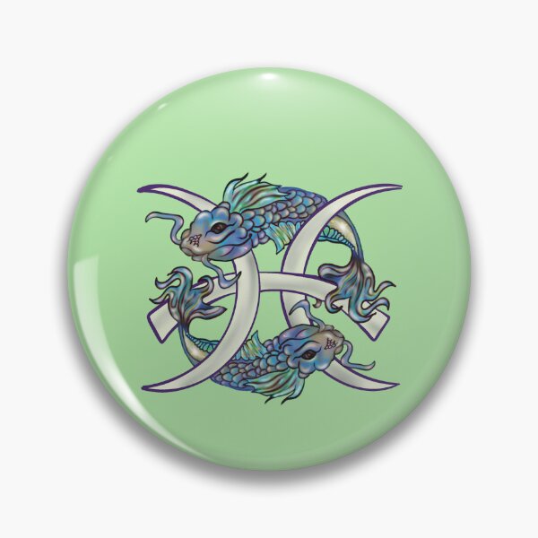 Item preview, Pisces, BIrthday February 19 - March 20, zodiac, two fish, zodiac symbol, birthday gift designed and sold by Whateverboss.