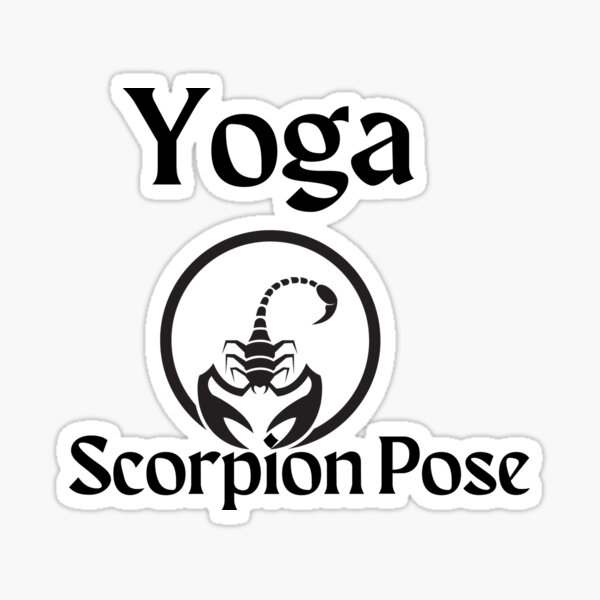 Scorpion Yoga Pose / Minimal Yoga Print /meditation Poster / Relaxation Art  / Gift for Yoga Lovers 