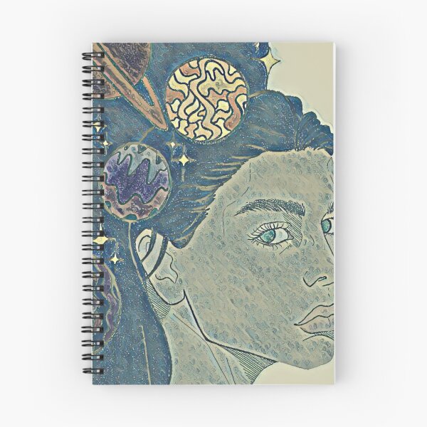 Item preview, Sacred Starry Universe In Her Cosmic Head |Wavey Blue| DEMONSIZED designed and sold by Demonsized.
