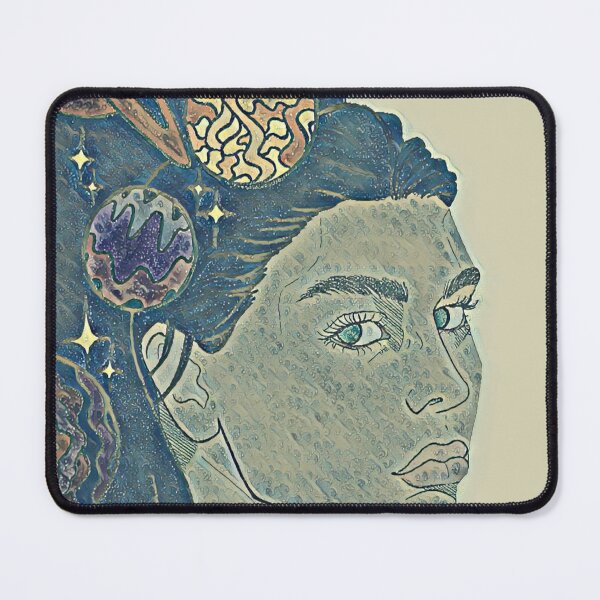 Item preview, Sacred Starry Universe In Her Cosmic Head |Wavey Blue| DEMONSIZED designed and sold by Demonsized.