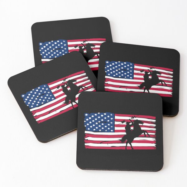 Item preview, Distressed American Flag Horse designed and sold by BucaBosiwa.