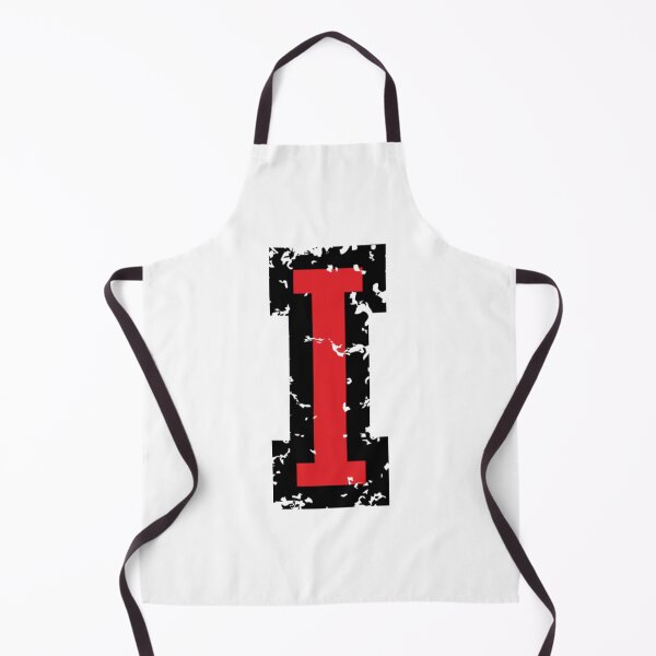 Item preview, Letter I two-color (Distressed BlackRed) designed and sold by BucaBosiwa.