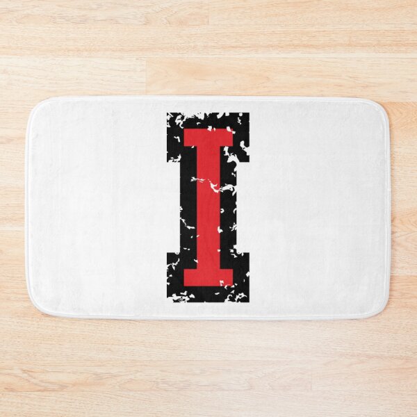 Item preview, Letter I two-color (Distressed BlackRed) designed and sold by BucaBosiwa.