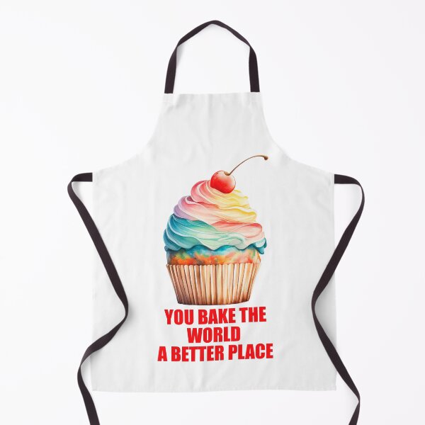 Item preview, Sweet Cupcake Inspiration, You Bake The World Better designed and sold by ThreadofHonor.