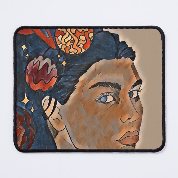 Item preview, Sacred Starry Universe In Her Cosmic Head |Brownish| DEMONSIZED designed and sold by Demonsized.