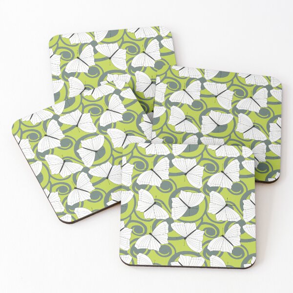 Item preview, Pretty Whimsical Green Butterfly Pattern designed and sold by MoePark.